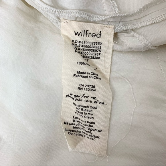 Aritzia Wilfred La Tour Skirt Draped High Lo High rise Waisted Birch Size XS - Picture 12 of 16